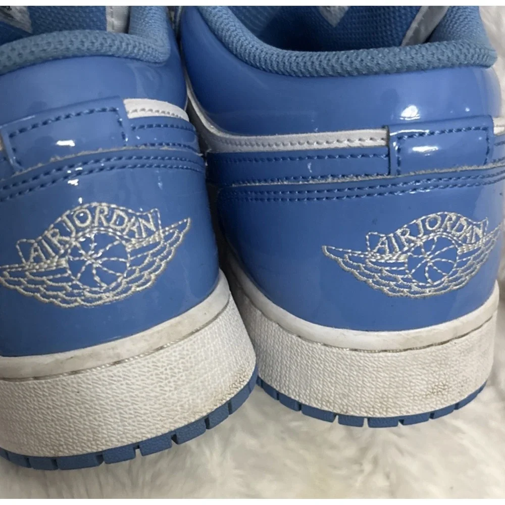 Jordan Air Jordan 1 Low White Blue Boys Sneakers Size 6Y FZ3929-114
